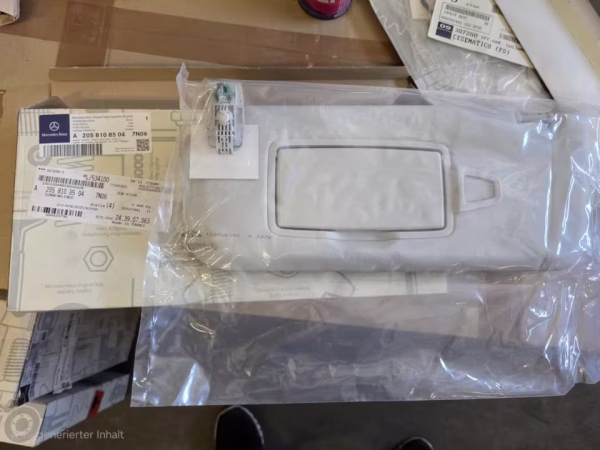 A20581085047N06 Neue Sonnenblende links Mercedes W205