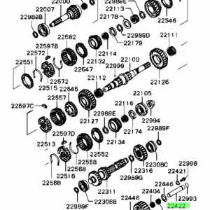 ME581072 Neue Welle Getriebe Mitsubishi Pajero 1, 2, 3