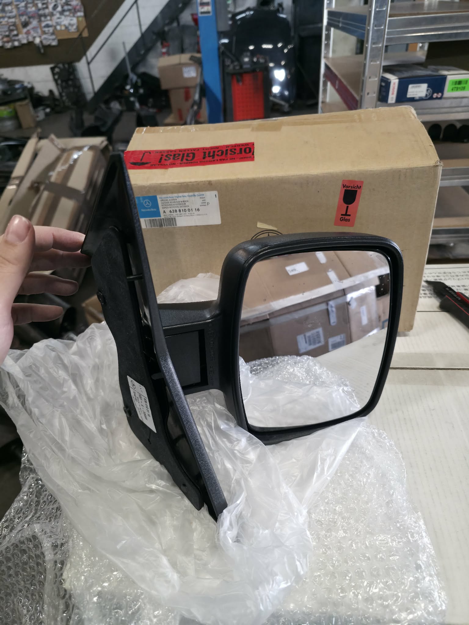 A6388100116 - Neuer Außenspiegel mech. rechts